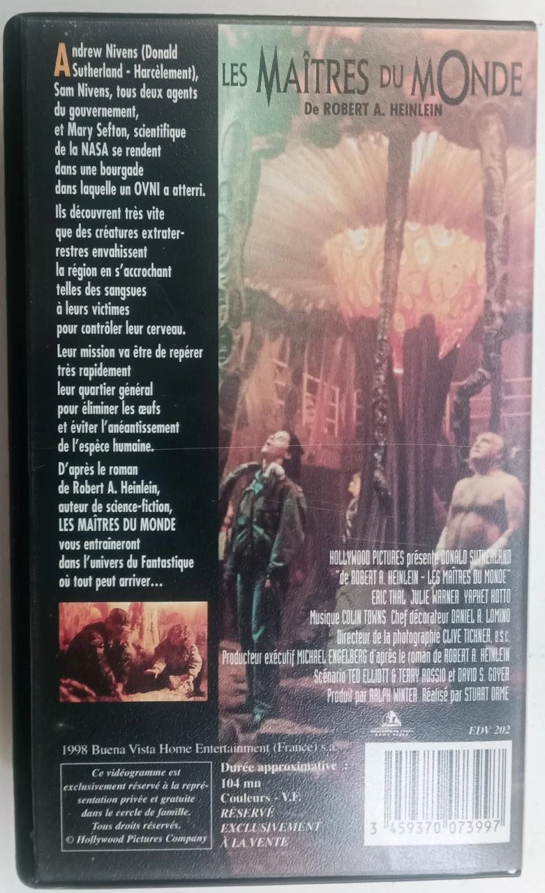 VHS De Meesters van de wereld – Donald Sutherland – vintage videocassette – photo 2